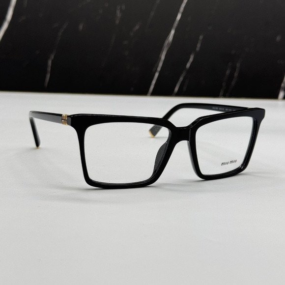 NEW MIU MIU EYEGLASSES VMU 08X 16K1O1 WOMEN SQUARE MU08XV 16K1O1 BLACK EYEWEAR main image 9